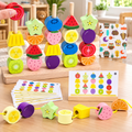 Montessori Wooden Bead Sorting Toy