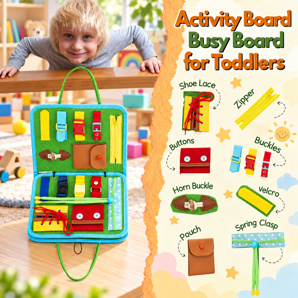 Montessori Sensory Busy Board