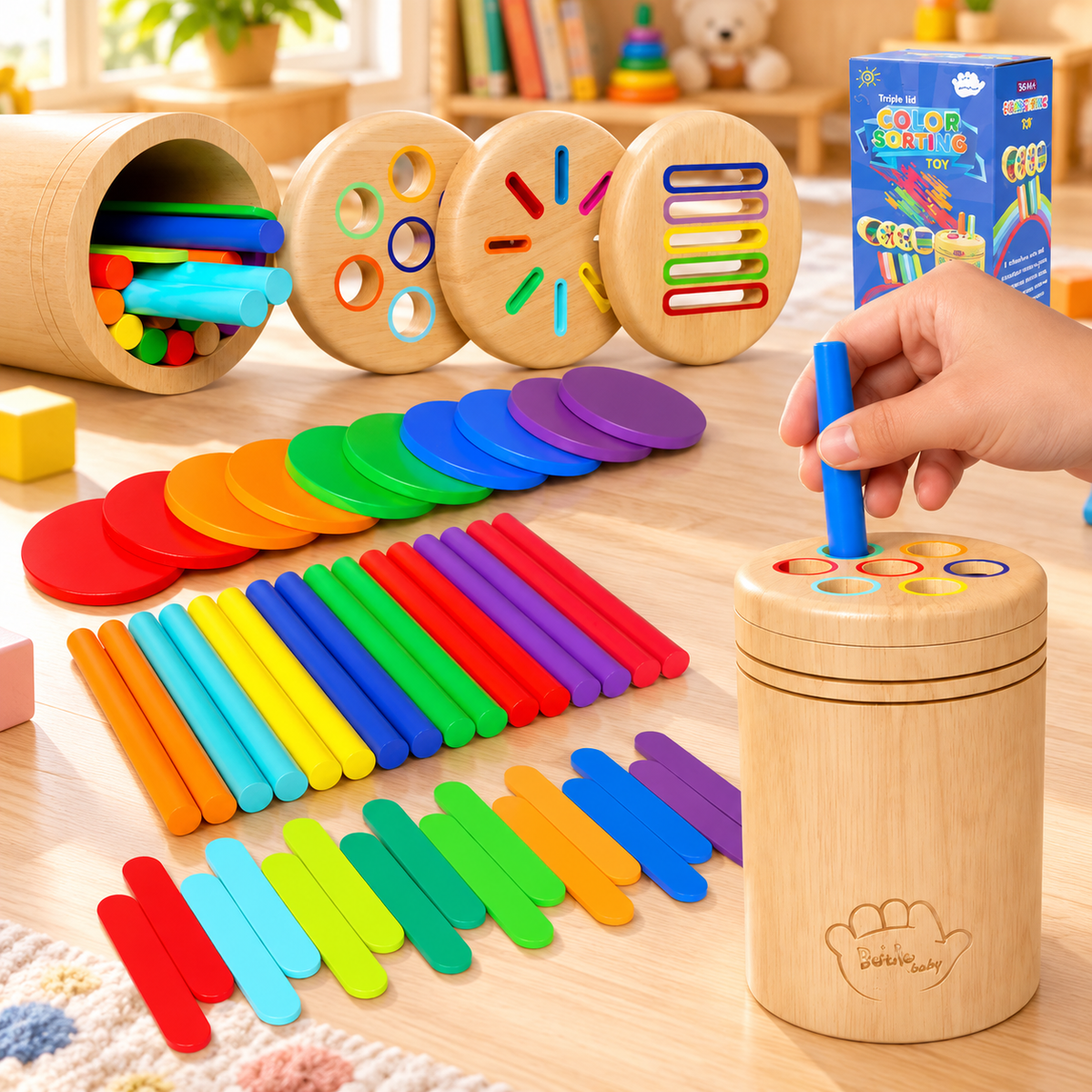 Montessori 3-in-1 Learning Toy