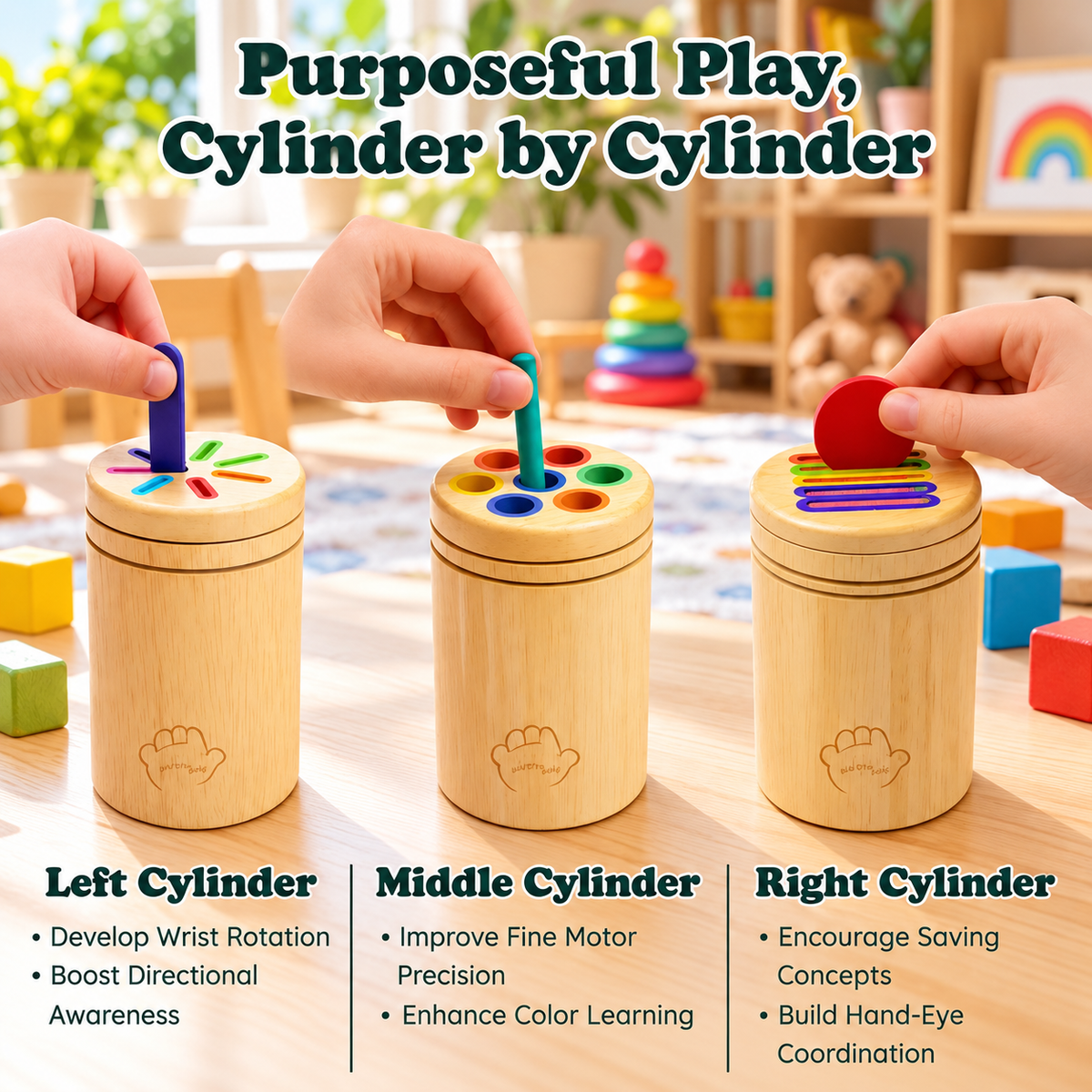 Montessori 3-in-1 Learning Toy